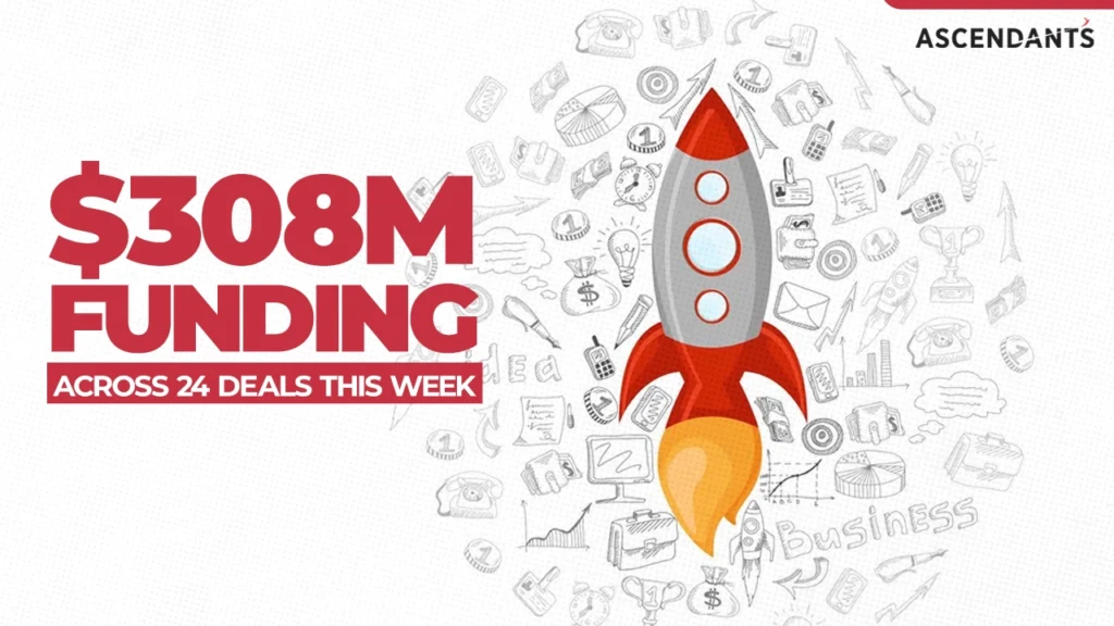 Indian startups secure $308M funding across 24 deals this week