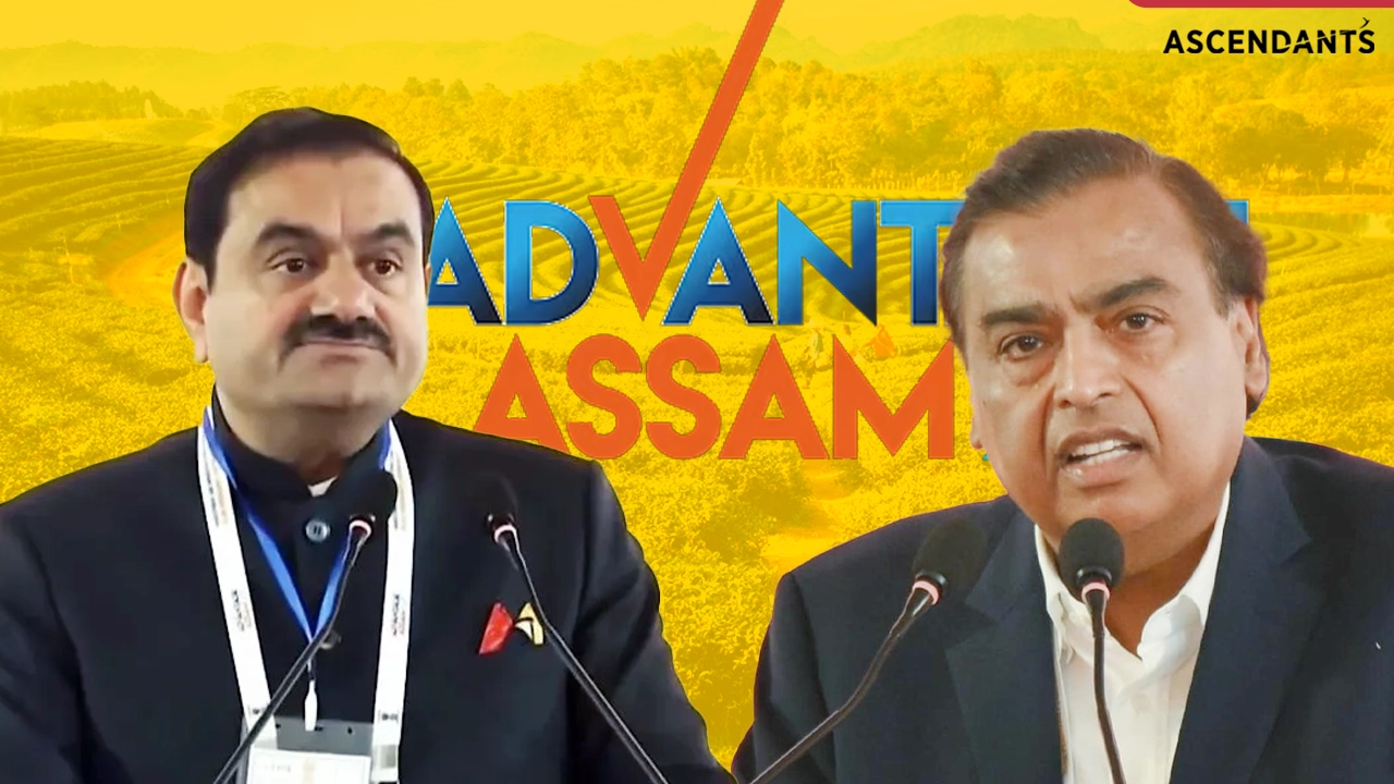 Adani Ambani Assam investment, Assam infrastructure projects 2025, Reliance AI investment in Assam, Adani airports and cement Assam, Advantage Assam 2.0 investment