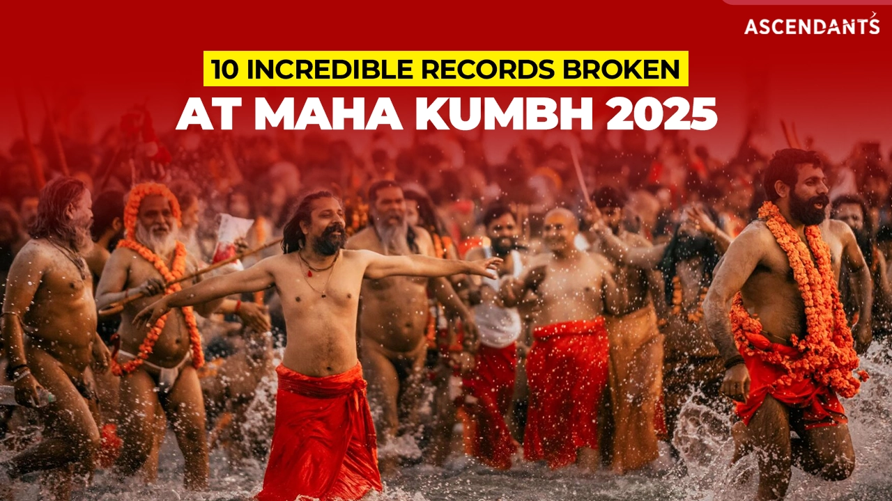 Maha Kumbh 2025, Kumbh Mela records, largest gathering India, Prayagraj Kumbh, Kumbh 2025 revenue, Kumbh Mela dips, Indian religious festivals