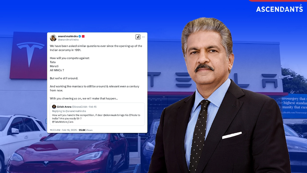 Anand Mahindra, Mahindra & Mahindra, Tesla India, electric vehicles, EV competition, India automotive market, Tesla entry, Mahindra innovation, Indian automakers, EV adoption, electric mobility, Tesla Mahindra rivalry