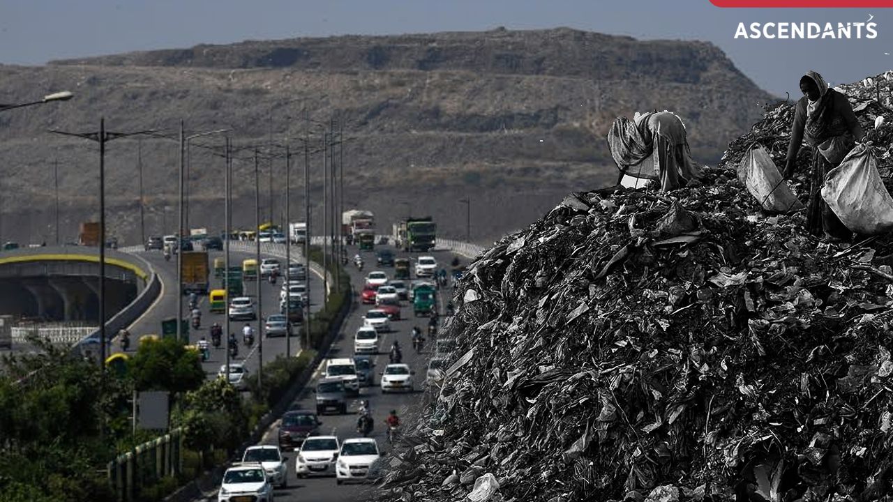 Delhi landfill, Bhalswa garbage mountain, waste management Delhi, Delhi government, environmental cleanup, landfill reclamation, waste crisis, BJP Delhi, pollution control Delhi