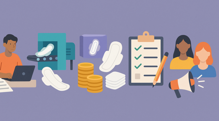 sanitary pad business, low-cost manufacturing, small-scale business, women hygiene products, sanitary napkin production, India startup, business setup guide, sanitary pad machine, marketing strategy, profit margin