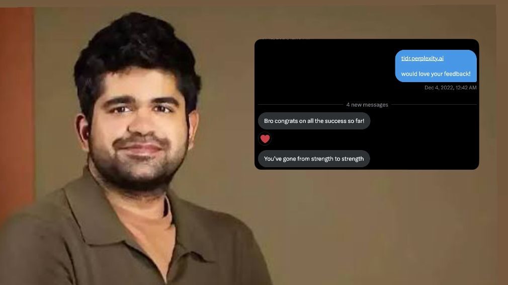 2.5 Years Later, A DM to Perplexity CEO Finally Gets a Reply Perplexity, Aravind Srinivas, TLDR, AI startup, startup journey, product-led growth, founder stories, AI innovation, Perplexity AI, LinkedIn moments, tech news, Ascendants, AI search engine