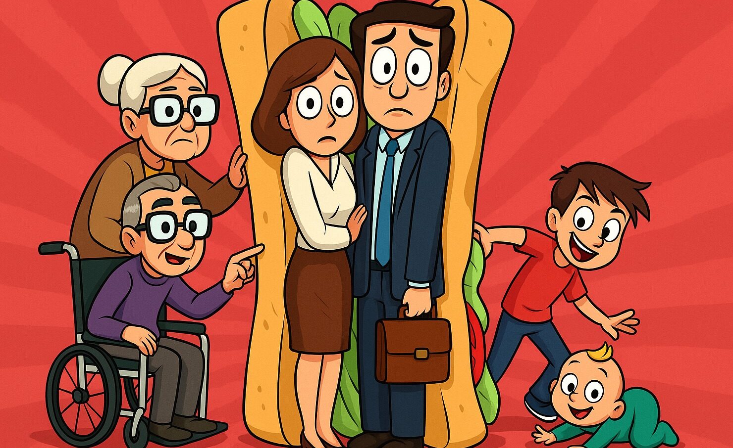 sandwich generation India, middle age caregivers, aging parents support, raising children India, financial stress India, emotional burnout caregivers, eldercare India, family responsibilities, dual caregivers, intergenerational support, India caregiving trends