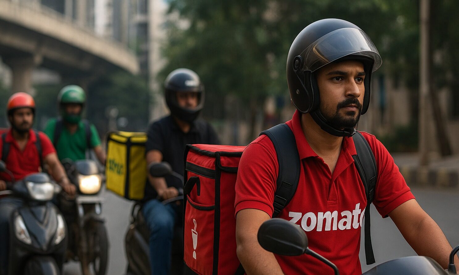 Zomato, Zomato Quick, Blinkit, 15-minute delivery, quick commerce, food delivery, Blinkit Bistro, Deepinder Goyal, Zepto, Swiggy, delivery rider safety, plastic waste, India startups, qcomm India, instant food delivery