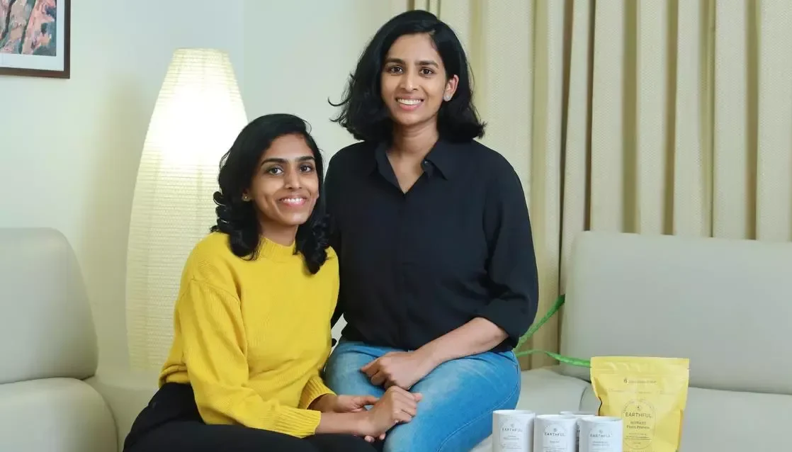 Earthful, Veda Gogineni, Sai Sudha G, D2C wellness brand, Indian health startups, women entrepreneurs India, natural supplements, Shark Tank India, plant-based multivitamins, IIT founders, wellness for women, menopause supplements India, sustainable nutrition, startup success story, Hyderabad entrepreneurs, health and wellness India, science-backed supplements, Ayurvedic nutrition