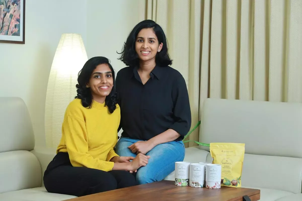 Earthful, Veda Gogineni, Sai Sudha G, D2C wellness brand, Indian health startups, women entrepreneurs India, natural supplements, Shark Tank India, plant-based multivitamins, IIT founders, wellness for women, menopause supplements India, sustainable nutrition, startup success story, Hyderabad entrepreneurs, health and wellness India, science-backed supplements, Ayurvedic nutrition