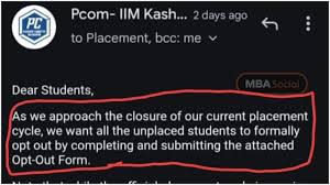 IIM Kashipur, B-school placements, Indian business schools, MBA placements controversy, placement transparency, 100% placement debate, unplaced MBA students, TopHire, Siddharth Gopi, education news India, MBA job statistics, B-school ethics, student opt-out email, business school rankings, higher education India, IIM controversy, placement process India, MBA careers, education reform, Krishna Kumar Mishra
