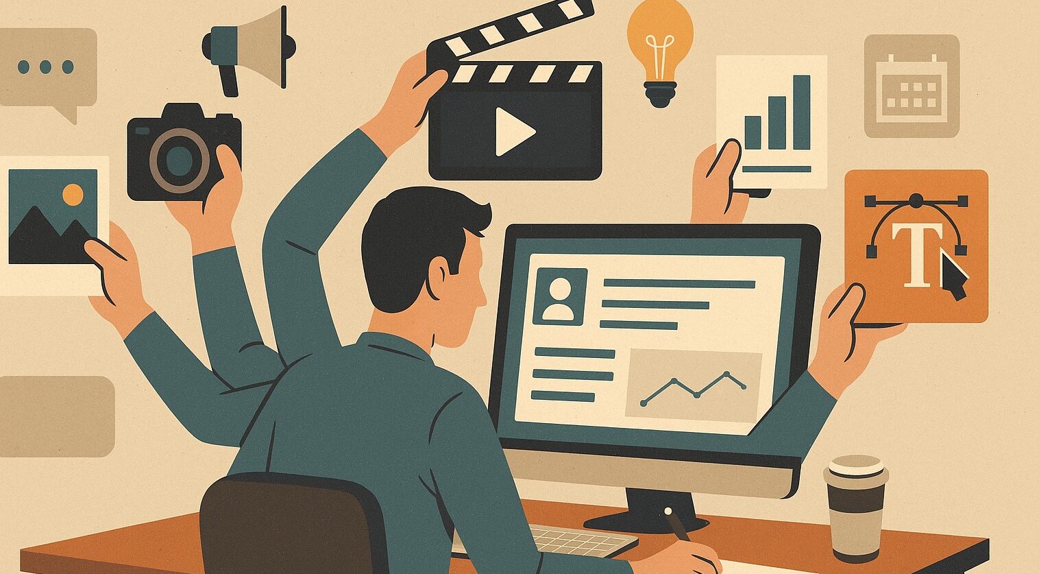 digital marketing jobs, creative burnout, job culture, social media, workplace trends, one-man army