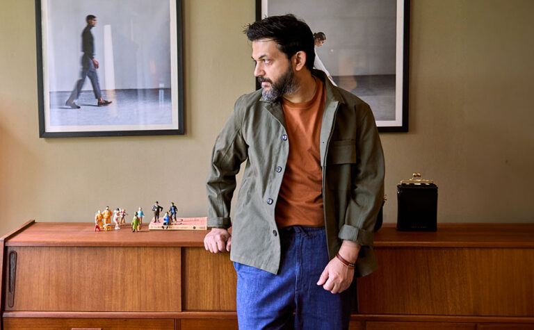 Gautam Sinha Nappa Dori founder, Nappa Dori design philosophy, Indian artisan leather brand, Café Dori coffee, handmade leather trunks India