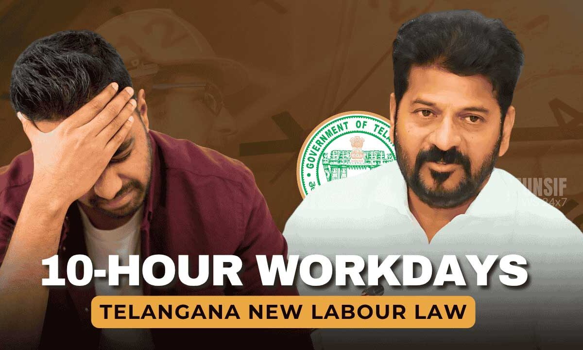 Telangana, labor laws, 10-hour workday, business policy, employee rights, Indian states, overtime rules, Revanth Reddy, work regulations, economic growth