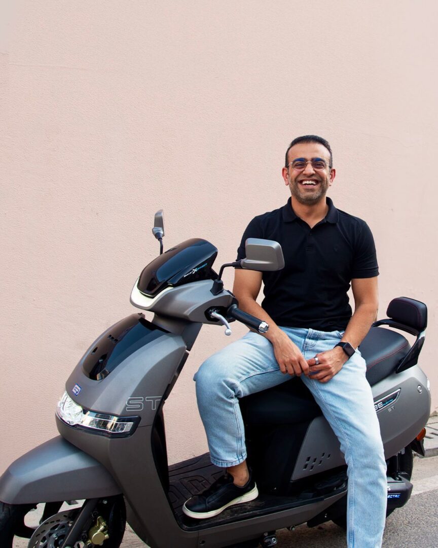 Amit Khatri, Noise smartwatch, TVS iQube Electric, smartwatch scooter integration, EV innovation India, connected mobility, smart EV features, wearable technology, TVS Motor Company, India-first smartwatch, electric scooter technology