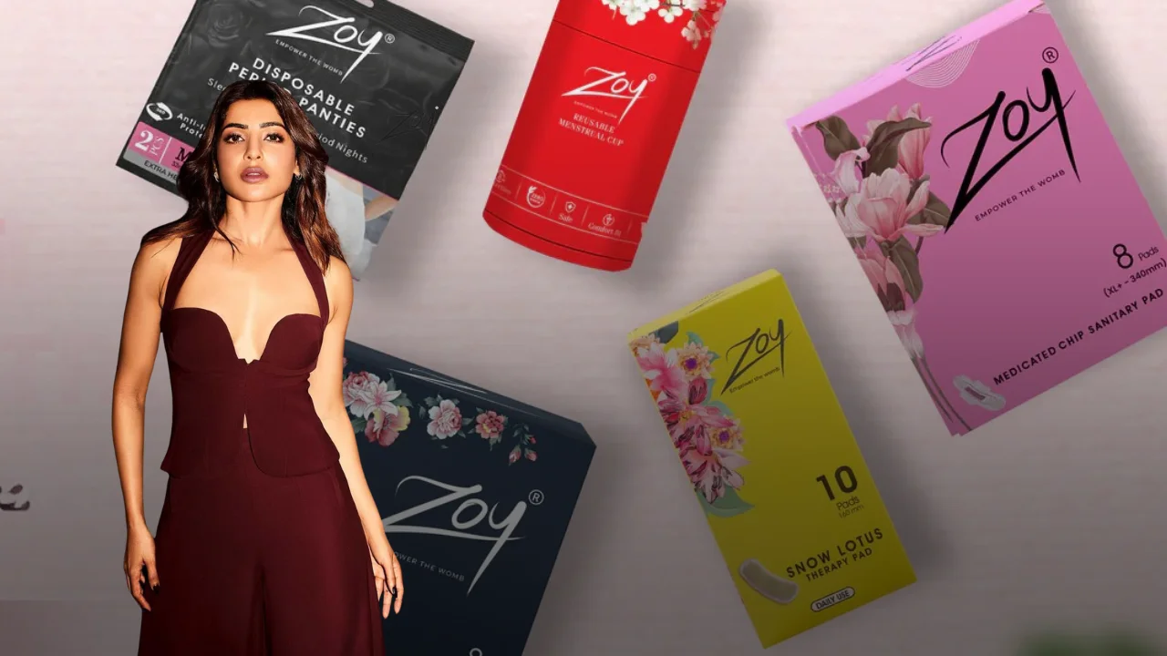 Samantha Ruth Prabhu, Zoy, Women’s Health, Menstrual Care, Feminine Hygiene, Sustainable Period Products, PCOS Care, Clean Living, Wellness Brands, Women Empowerment
