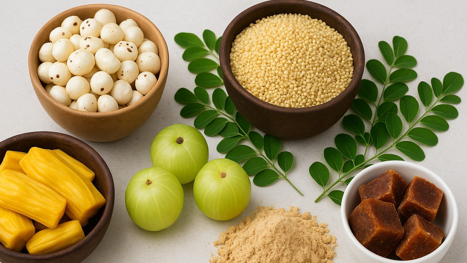 makhana, Indian superfoods, Sun19 Farms, Himansshu M Raghav, millets, moringa, jackfruit, amla, sattu, kokum, jaggery snacks, herbal kadha, global food trends, Indian agribusiness, healthy snacks, food innovation