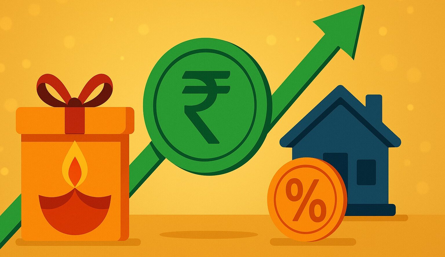 Diwali, income tax cuts, GST reduction, RBI repo rate, disposable income, personal finance, India economy, consumer spending, government policy, festive season savings, financial news, RBI rate cut, GST reform, new tax regime, EMIs reduction
