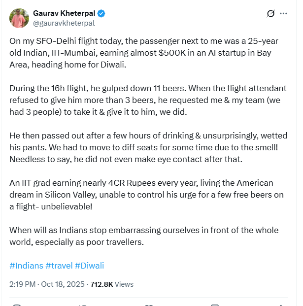 indian techie post viral