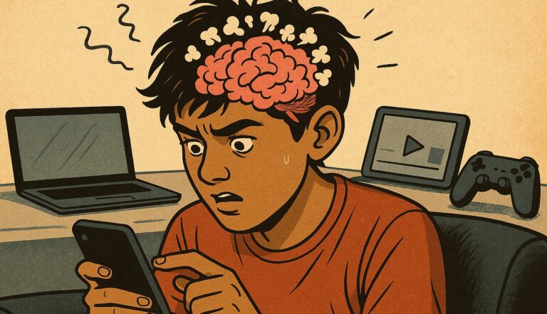 popcorn brain syndrome, screen time effects, digital overload, teenage mental health, attention span decline, India health news, technology impact on youth, cognitive health, digital distraction, mental wellness