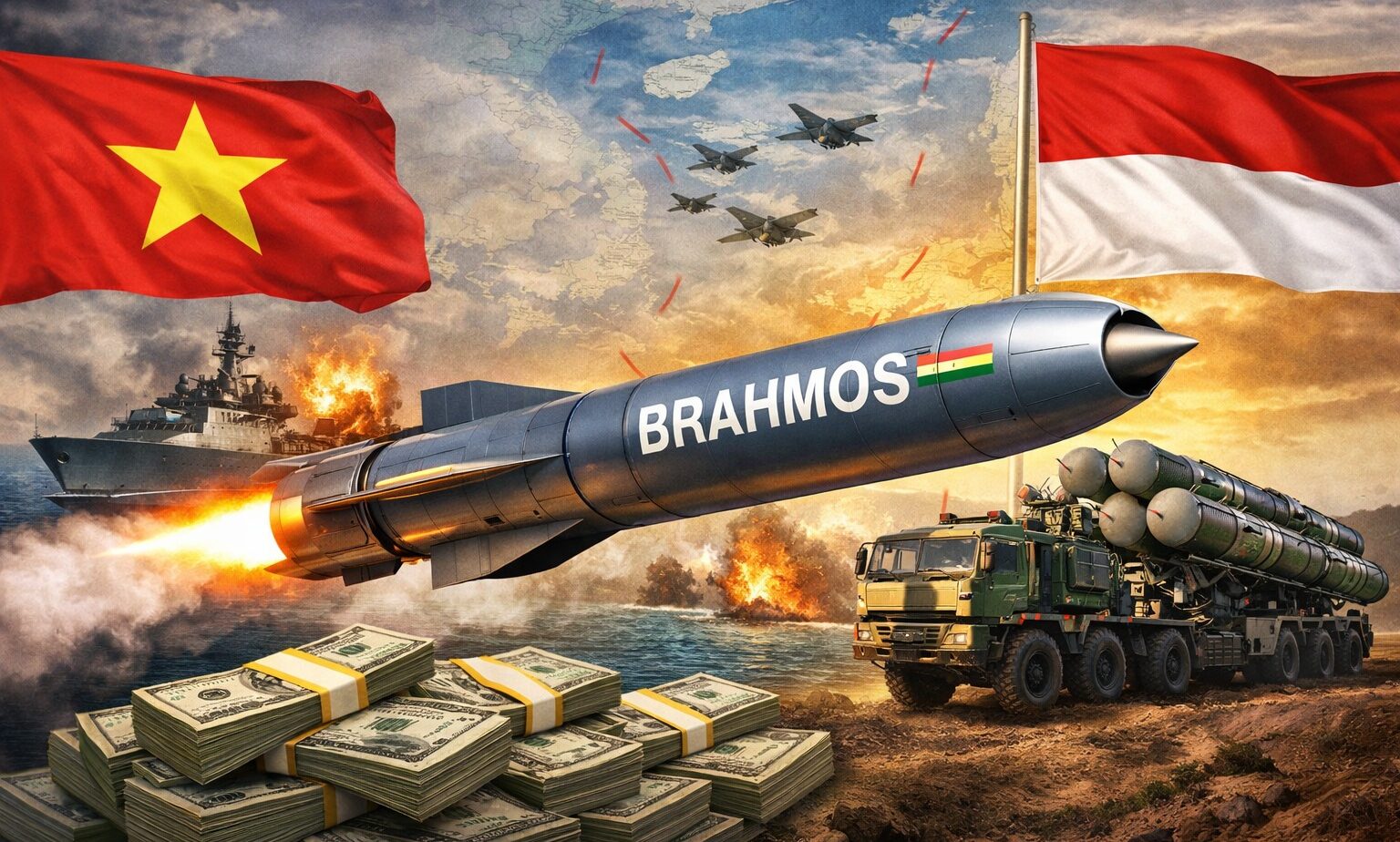 BrahMos missile, India defence exports, Vietnam defence deal, Indonesia defence deal, Southeast Asia security, Indian military technology, defence diplomacy, supersonic cruise missile, India foreign policy