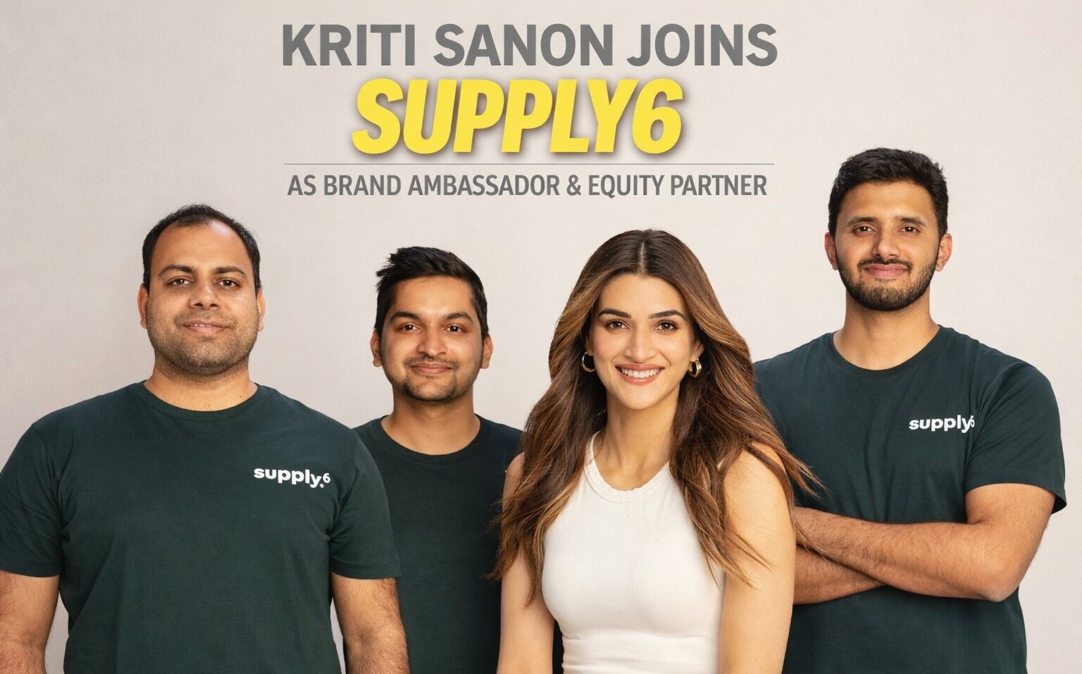 Kriti Sanon, Supply6, celebrity investor, brand ambassador, Indian startups, consumer brands, wellness startups, nutrition supplements, Zeropeal VC, startup funding, celebrity partnerships