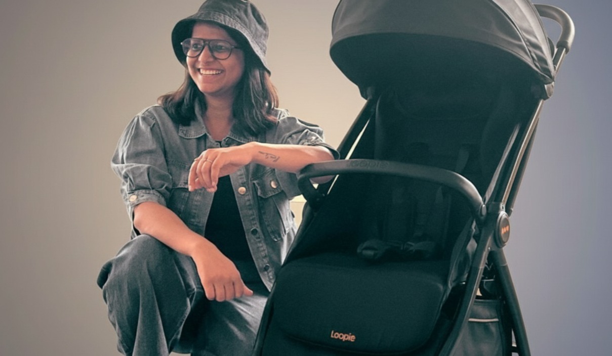 Loopie, Akriti Gupta, Indian startups, baby care startups, premium baby products, Sauce VC, Hyperscale Ventures, Patni Family Office, consumer brands India, startup funding news, design led brands, stroller market India, baby gear industry