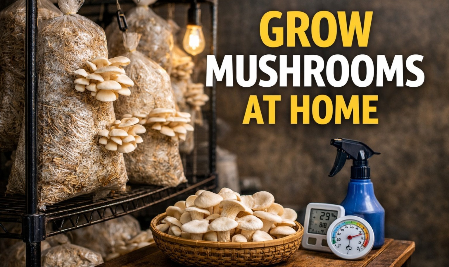 mushroom farming, home mushroom business, oyster mushroom farming, agriculture business ideas, low investment business India, farming at home, small business ideas India, agripreneurship, indoor farming