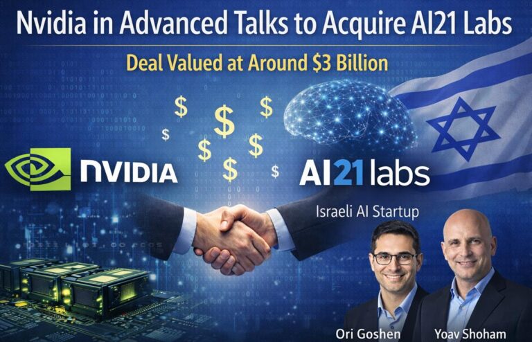 Nvidia, AI21 Labs, AI acquisition, artificial intelligence, AI hardware, large language models, Nvidia strategy, Israel AI startups, enterprise AI, global AI market