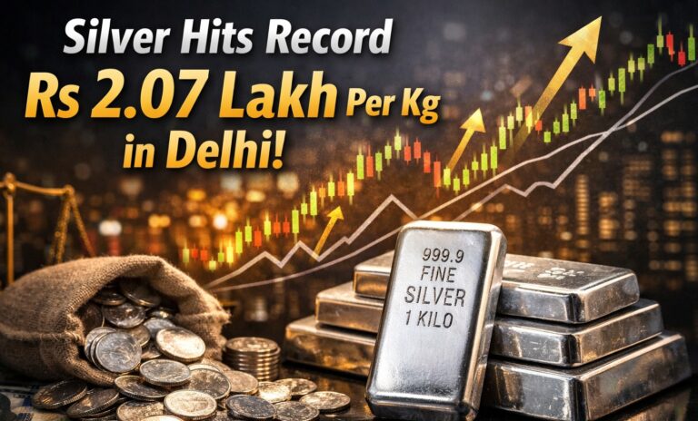 silver prices, silver rate today, silver price record, precious metals, commodity market, bullion prices, Delhi silver rate, MCX silver, industrial demand silver, safe haven assets