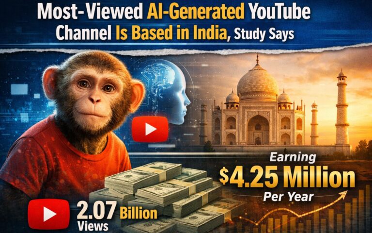 AI-generated content, YouTube, India, AI slop, digital creators, online video, artificial intelligence, content economy, Kapwing study, YouTube trends