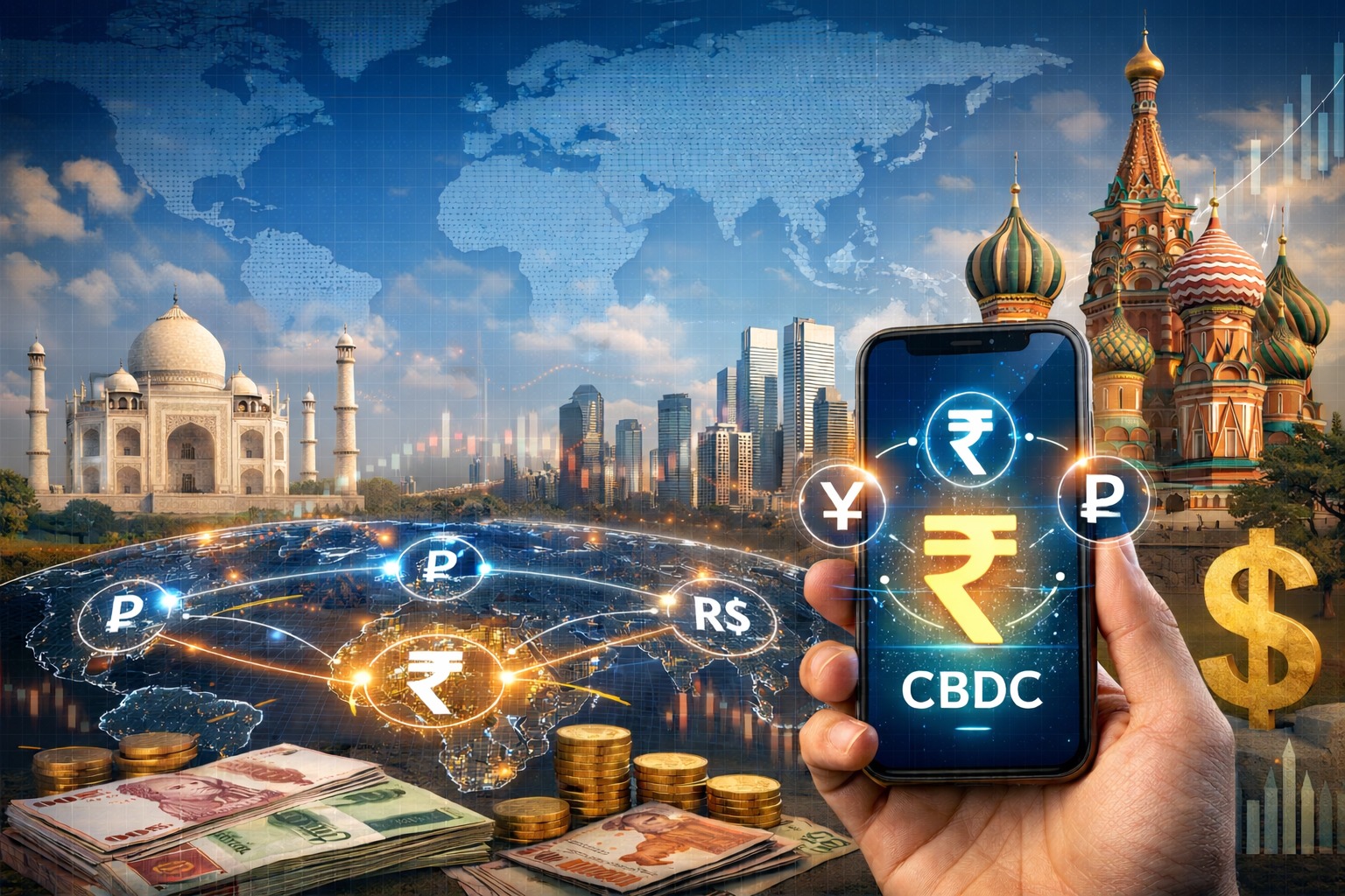 India, BRICS, Digital Payments, CBDC, Digital Rupee, Global Finance, Cross-Border Trade, Monetary Policy