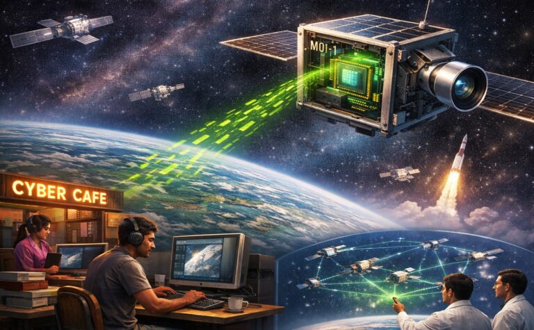 MOI-1, Indian space startups, ISRO PSLV-C62, TakeMe2Space, space technology, orbital computing, satellite innovation, Hyderabad startups, AI in space, Indian space sector