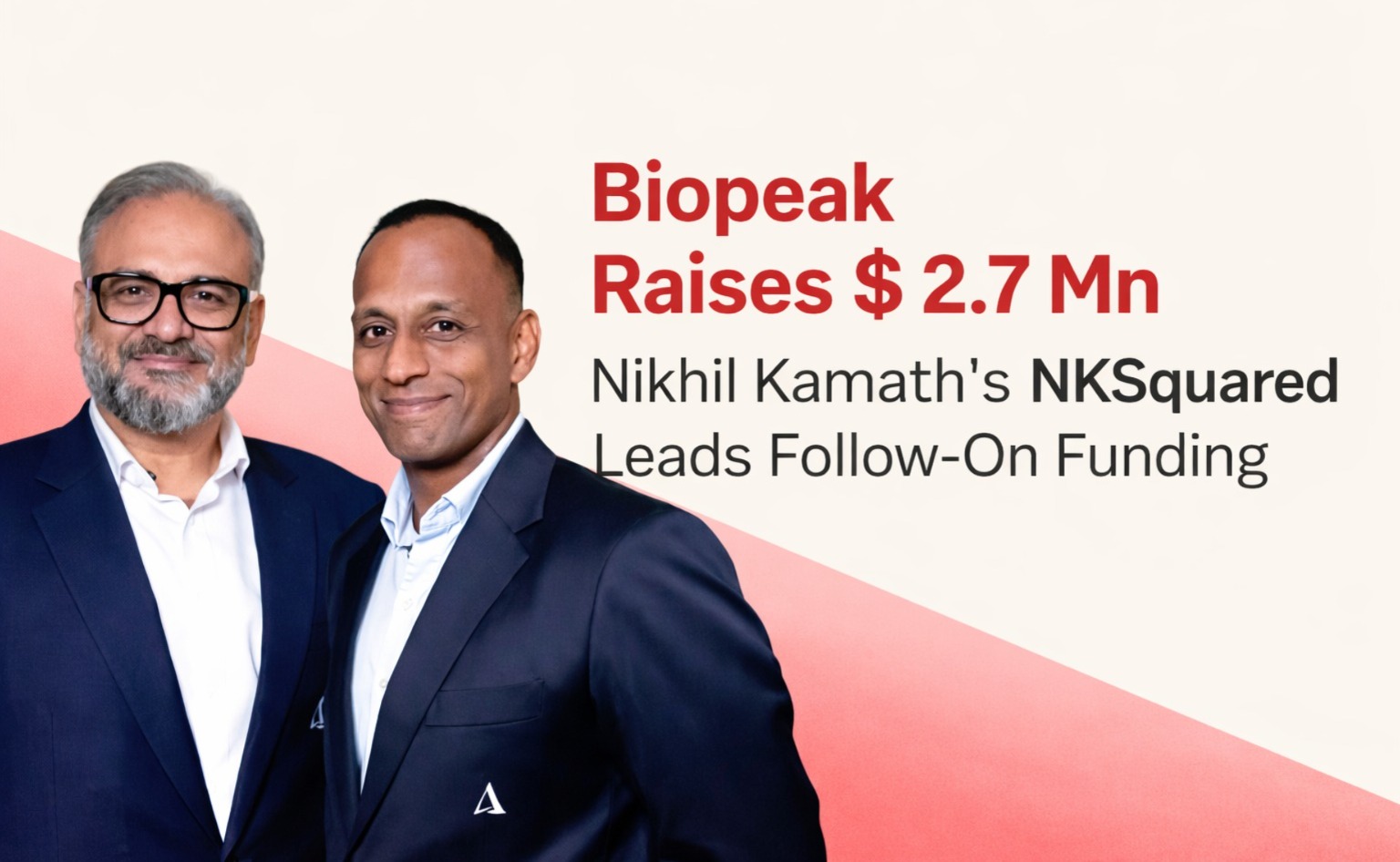 Biopeak, NKSquared, Nikhil Kamath, health-tech startup, Bengaluru startup, longevity health, AI diagnostics, startup funding, Indian startups, health-tech funding, follow-on funding, Zerodha ecosystem, healthcare innovation, Indian health-tech
