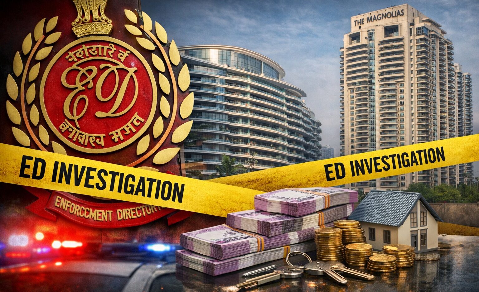 Enforcement Directorate, Gensol Group, BluSmart, ED attachment, DLF Camellias, DLF Magnolias, Gurugram property, financial probe, money laundering case