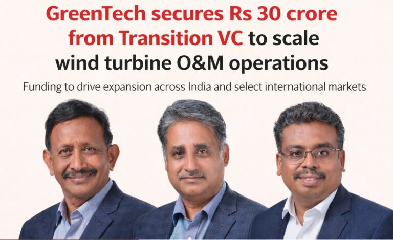 GreenTech, wind energy, renewable energy, funding news, startup funding, wind turbine, asset management, Transition VC, cleantech, India startups
