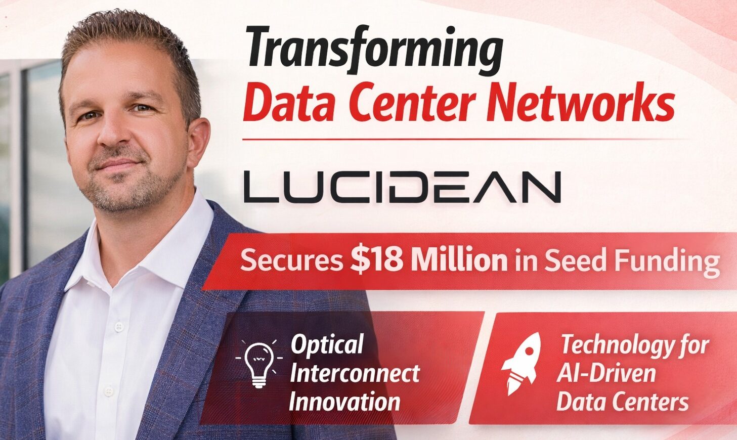 Lucidean, data center optics, optical interconnects, coherent optics, AI data centers, seed funding, photonics, data center networking
