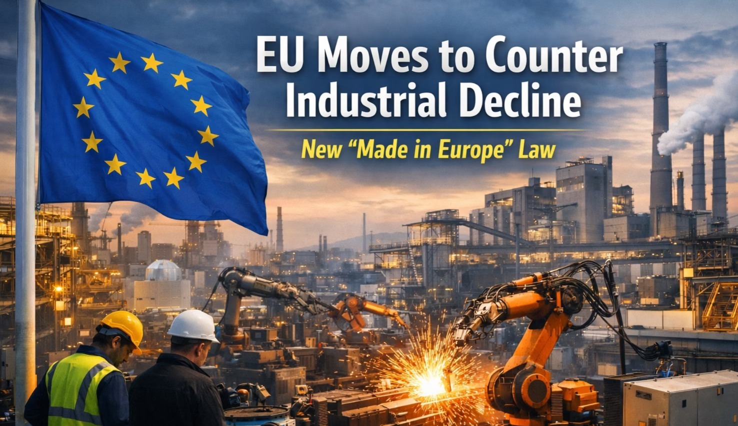 EU moves to counter industrial decline with the new “Made in Europe” law supporting manufacturing