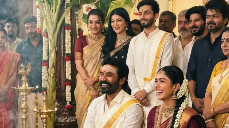 Mrunal Thakur, Dhanush, viral wedding photo, AI generated image, celebrity rumours, Bollywood news, South cinema, fake viral images, social media rumours, Indian cinema, trending news, fact check