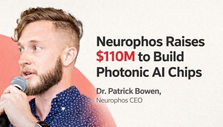 Neurophos, photonic chips, AI inference, optical processing unit, Gates Frontier, M12, data center hardware, metamaterials, Patrick Bowen