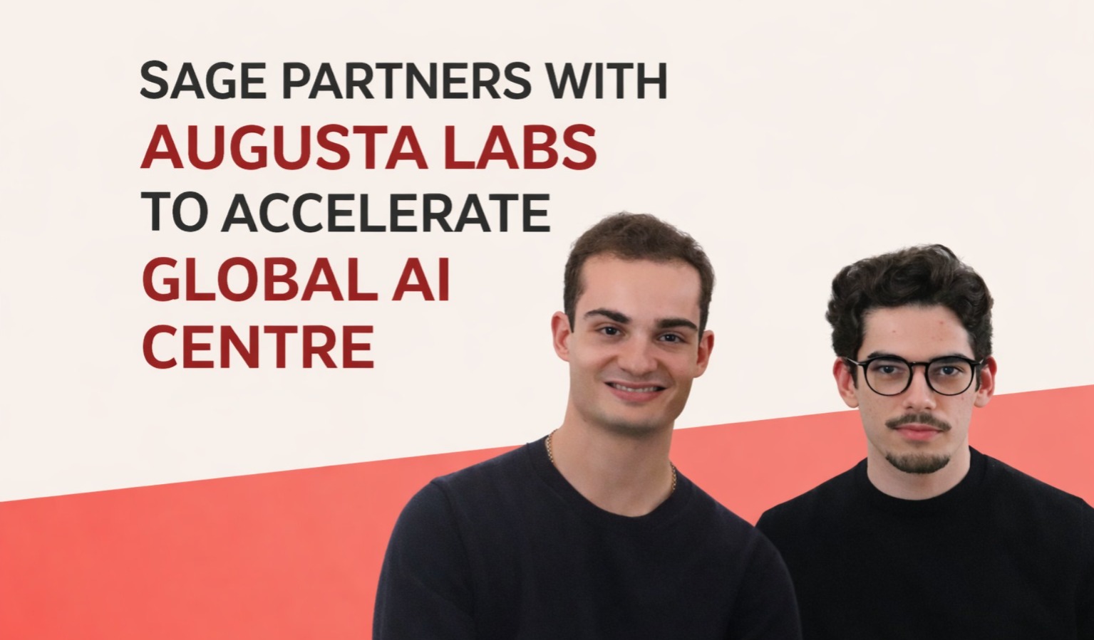 Sage, Augusta Labs, Sage AI Centre of Excellence, applied AI, artificial intelligence partnership, AI engineering, enterprise AI, Sage software, Lisbon startup, Portuguese startup, AI transformation, business software, global AI strategy, AI innovation, enterprise technology