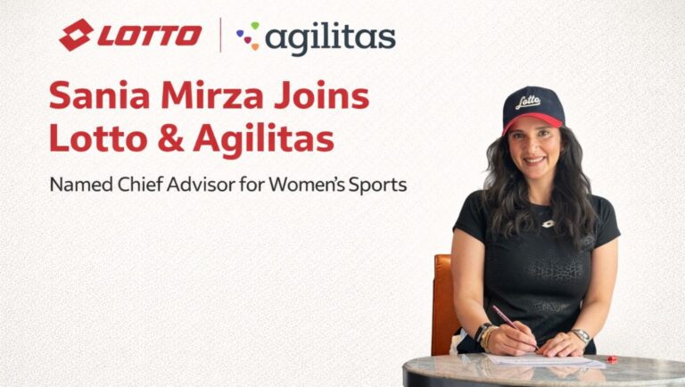 Sania Mirza, Lotto India, Agilitas, Women’s Sports in India, Indian Sportswear, Sports Business India, Athlete Brand Partnerships, Abhishek Ganguly Agilitas, Virat Kohli Investment Agilitas, Sports Industry News