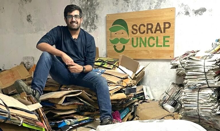ScrapUncle, clean tech startup, recycling startup, waste management, pre-Series A funding, Orios Venture Partners, Acumen Fund, Indian startups, circular economy, sustainability