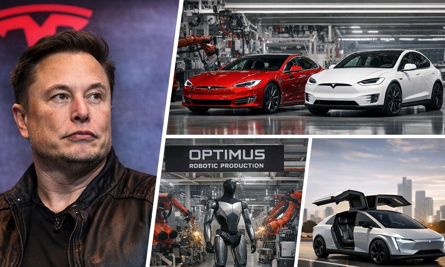 Tesla, Elon Musk, Electric Vehicles, Model S, Model X, Autonomous Driving, Optimus Robot, Cybercab, EV Industry, Automotive News