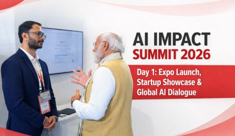 AI Impact Summit 2026, AI Summit Delhi, AI Impact Expo, PM Modi AI Summit, Bharat Mandapam AI event, India AI Summit Day 1, AI startups India, AI Expo Delhi, AI policy India, Artificial Intelligence India, global AI summit, technology summit Delhi, AI innovation India, AI public impact, India AI ecosystem