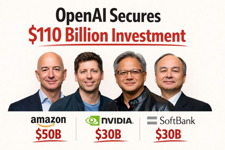 OpenAI Raises $110B From Amazon, Nvidia, SoftBank