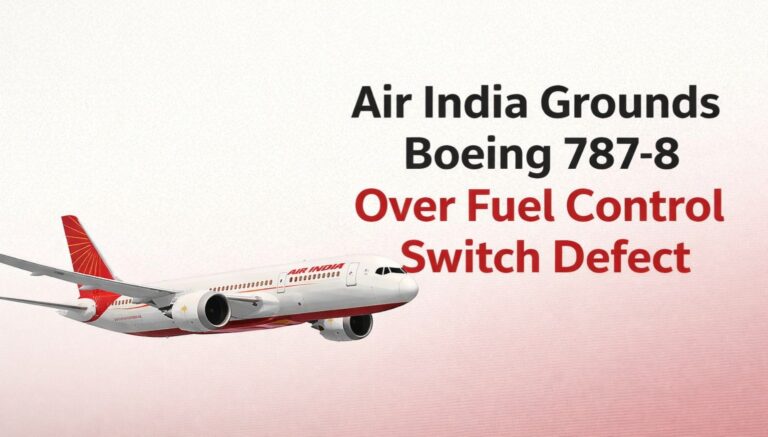 Air India, Boeing 787, Dreamliner, fuel control switch defect, aviation safety, DGCA, aircraft grounding, Boeing Dreamliner news, airline safety, Air India news