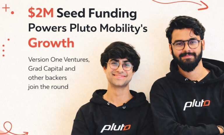 Pluto Mobility, EV startup, electric vehicles, seed funding, Version One Ventures, Grad Capital, last-mile logistics, Delhi startup, e-commerce delivery, quick commerce