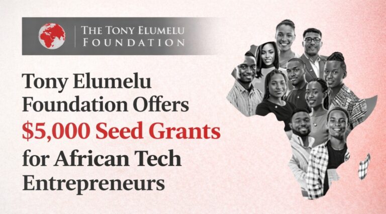 Tony Elumelu Foundation, TEFConnect, seed funding, African startups, entrepreneurship programme, ICT4D, grants
