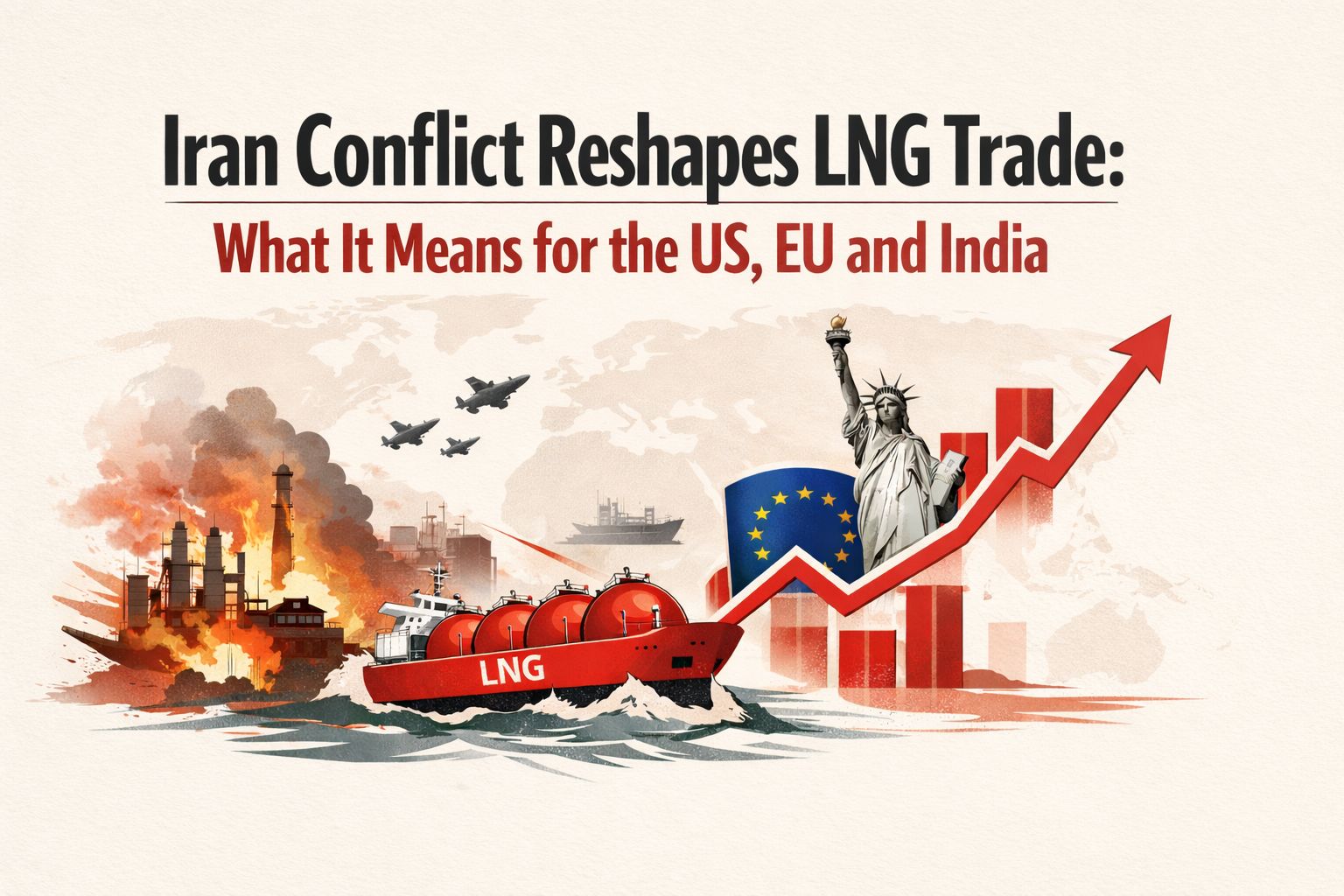 Iran Conflict Reshapes LNG Trade for US, EU, India