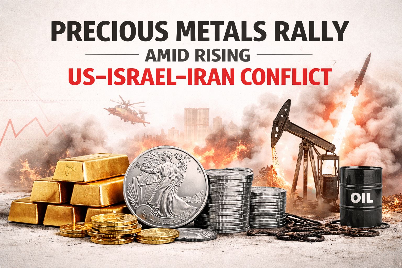 Precious Metals Rally Amid Rising US–Israel–Iran Conflict