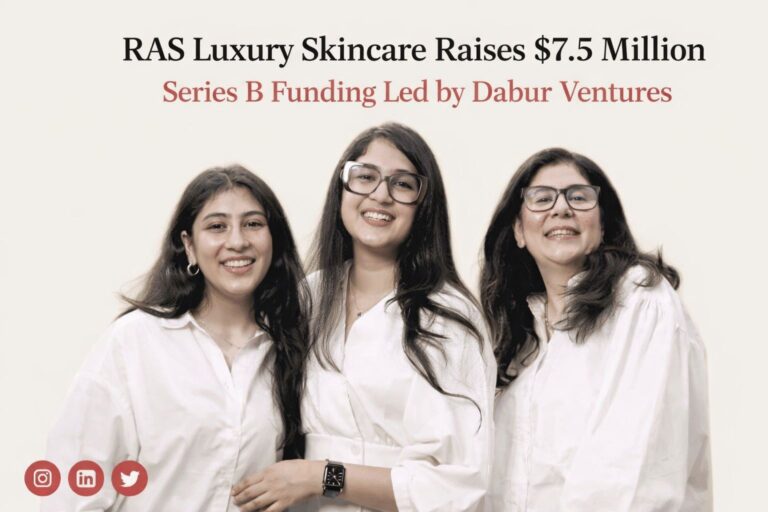 RAS Luxury Skincare Raises $7.5M in Series B Round led by Dabur