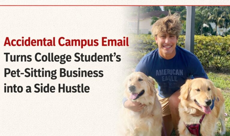 college student business, side hustle story, pet sitting business, Gen Z entrepreneurship, campus viral story, student startup, accidental email story, young entrepreneur, small business growth, startup inspiration, accidental email